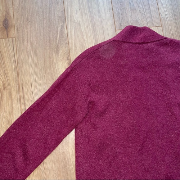 Babaton | LANCE Midi Wool Blend Cardigan - Barolo Red - Picture 6 of 8